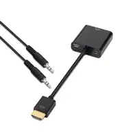 AISENS A122-0126 adaptador de cable de vídeo 0,1 m Negro