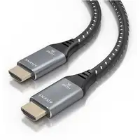 AISENS Cable HDMI V2.1 ultra alta velocidad / HEC 8K@60Hz 48Gbps, A/M-A/M, Gris/Ne