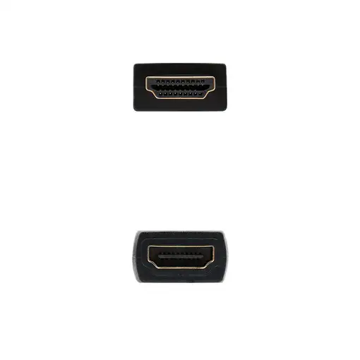 Nanocable Cable HDM 2.0 Prolongador A/M-A/H, Negro, 3 m