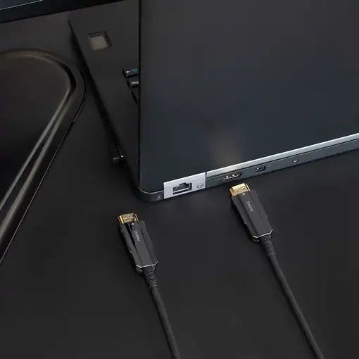 Nanocable Cable HDMI V2.0 AOC 4K@60Hz 18Gbps A/M-A/M, Negro, 100 m