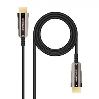 Nanocable Cable HDMI V2.0 AOC 4K@60Hz 18Gbps A/M-A/M, Negro, 15 m