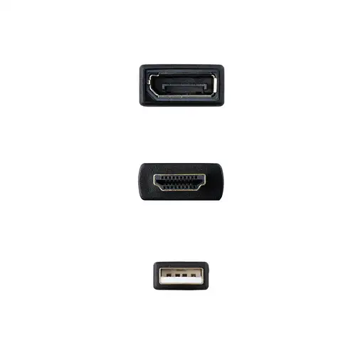 Nanocable Conversor HDMI 2.0 a DisplayPort V1.2 Negro, 20 cm