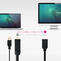 Nanocable Conversor HDMI 2.0 a DisplayPort V1.2 Negro, 20 cm