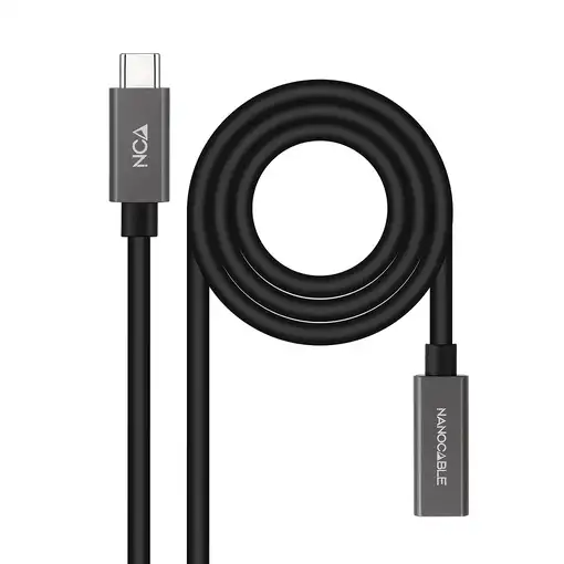 Nanocable Cable Prolongador USB-C 3.2 Gen2x2 20Gbps 3A, 4K/60Hz, USB-C/M-USB-C/H,