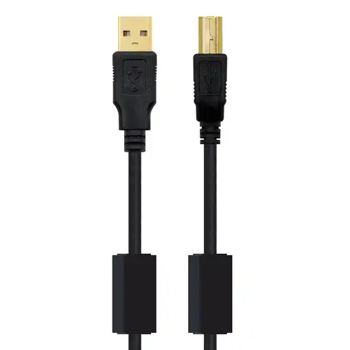 Nanocable 10.01.1202 cable USB USB 2.0 2 m USB A USB B Negro