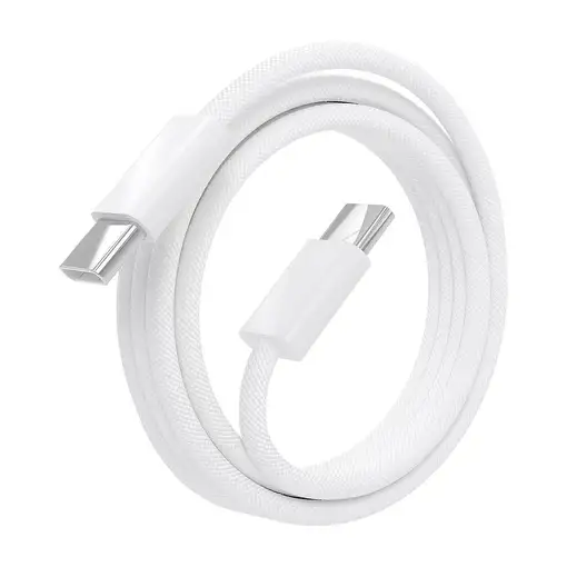 AISENS Cable USB 2.0 3A 60W Apple, tipo USB-C/M-USB-C/M, Blanco, 2.0m