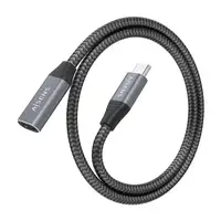 AISENS Cable USB 3.2 Gen2x2 Aluminio 20Gbps 8K@30Hz 5A 100W, Tipo USB-C/M-USB-C/H,