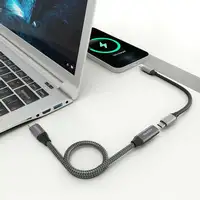 AISENS Cable USB 3.2 Gen2x2 Aluminio 20Gbps 8K@30Hz 5A 100W, Tipo USB-C/M-USB-C/H,