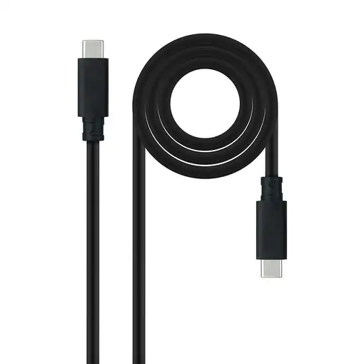 Nanocable Cable USB 3.2 Gen2x2 20Gbps 5A/100W 4K/60Hz USB-C/M-USB-C/M, Negro, 3 m