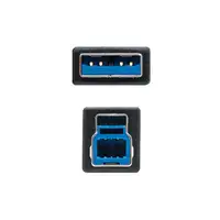 Nanocable 10.01.0802-BK cable USB USB 3.2 Gen 1 (3.1 Gen 1) 2 m USB A USB B Negro