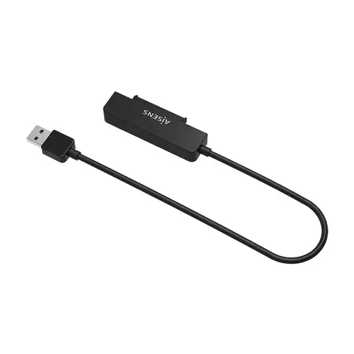 AISENS Adaptador SATA a USB-A USB3.0/USB3.1 Gen1 para Discos Duros 2.5″, Negro