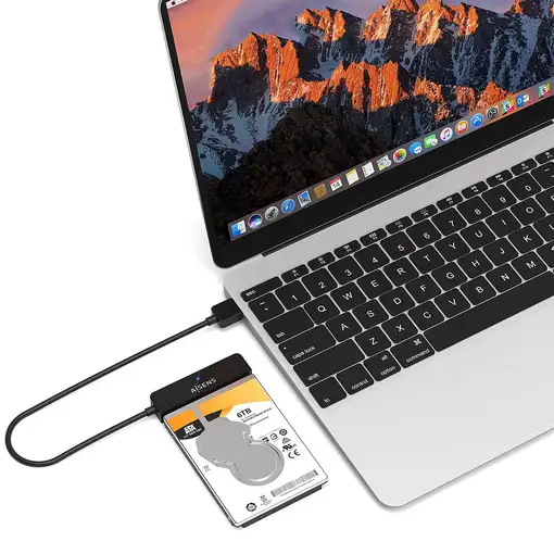 AISENS Adaptador SATA a USB-A USB3.0/USB3.1 Gen1 para Discos Duros 2.5″, Negro