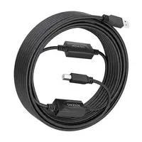 AISENS Cable USB 2.0 con Amplificador, Tipo A/M-B/M, Negro, 15m