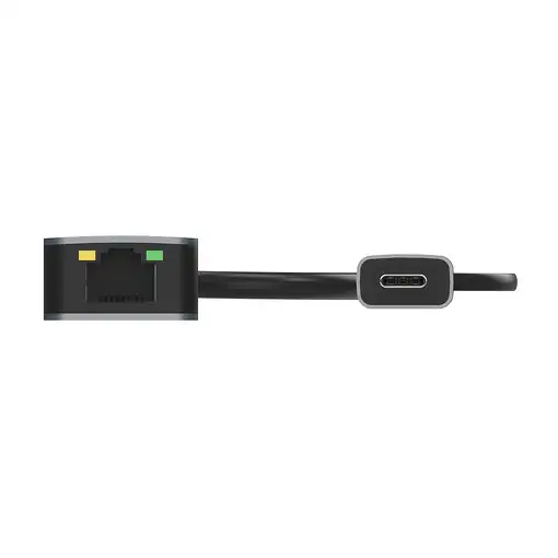 AISENS Conversor USB3.2 Gen1 USB-A+USB-C a Ethernet 2.5G 10/100/1000/2500 Mbps, Gr