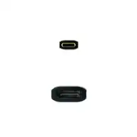 Nanocable Conversor USB-C a DisplayPort 8K Aluminio, 15 cm, Gris