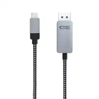 Nanocable 10.15.5002 adaptador de cable de vídeo 1,8 m USB Tipo C DisplayPort Alum