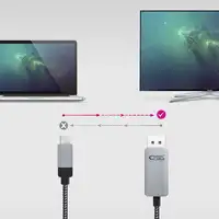 Nanocable 10.15.5002 adaptador de cable de vídeo 1,8 m USB Tipo C DisplayPort Alum