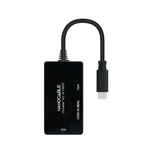Nanocable 10.16.4301-ALL Adaptador gráfico USB 3840 x 2160 Pixeles Negro