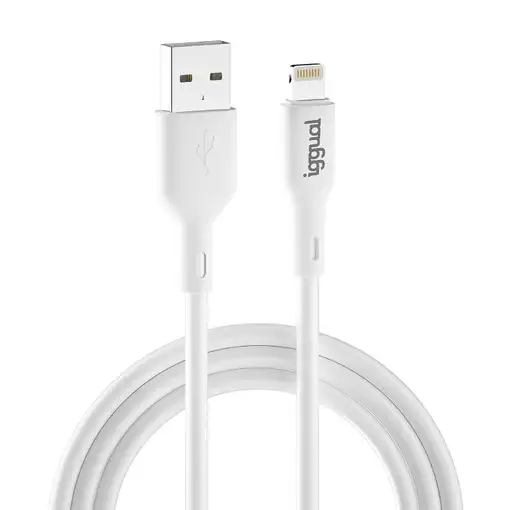 iggual IGG316955 cable de conector Lightning 1 m Blanco