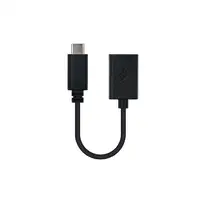 Nanocable USB 2.0, 0.15m cable USB 0,15 m USB C USB A Negro