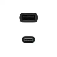 Nanocable USB 2.0, 0.15m cable USB 0,15 m USB C USB A Negro