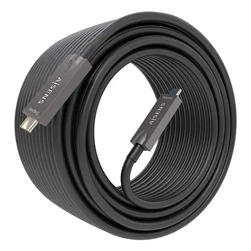 AISENS - Cable USB 3.1 Gen2 10Gbps AOC 4K@60Hz 3A 60W E-Marker, tipo USB-C/M-USB-C