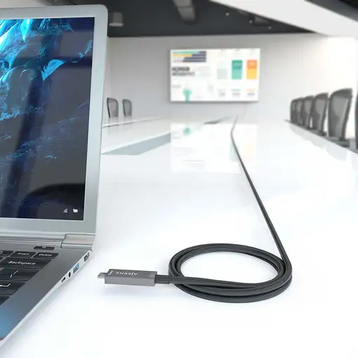 AISENS - Cable USB 3.1 Gen2 10Gbps AOC 4K@60Hz 3A 60W E-Marker, tipo USB-C/M-USB-C