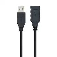 Nanocable Cable USB 3.0, Tipo A/M-A/H, Negro, 3.0 M