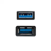 Nanocable Cable USB 3.0, Tipo A/M-A/H, Negro, 3.0 M