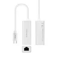 Nanocable Conversor USB-C A Ethernet Gigabit 10/100/1000 Mbps. 15cm