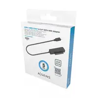 AISENS Adaptador SATA a USB-C USB3.0/USB3.1 Gen1 para Discos Duros 2.5″, Negro