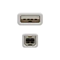 Nanocable CABLE USB 2.0 IMPRESORA, TIPO A/M-B/M, BEIGE, 1.0 M