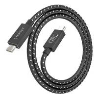 AISENS Cable USB4 Gen3x2 Aluminio 40Gbps 8K@60Hz 5A 48V 240W E-Mark, Tipo USB-C/M-
