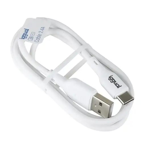 iggual IGG316948 cable USB USB 2.0 1 m USB A USB C Blanco