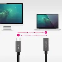 Nanocable Cable Prolongador USB-C 3.2 Gen2x2 20Gbps 3A, 4K/60Hz, USB-C/M-USB-C/H,
