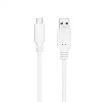 Nanocable Cable USB 3.1, Gen2 10 Gbps 3A, tipo USB-C/M-A/M, Blanco, 1 m