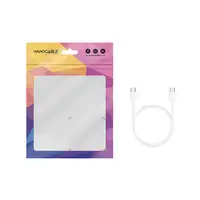 Nanocable Cable USB-C 2.0 60W 3A, USB-C/M-USB-C/M, Blanco, 2 m