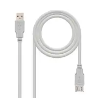 Nanocable CABLE USB 2.0, TIPO A/M-A/H, BEIGE, 3.0 M