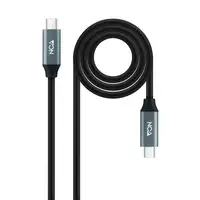 Nanocable Cable USB 3.2 Gen2x2 20Gbps 5A/100W 4K/60Hz USB-C/M-USB-C/M, 1.5 m