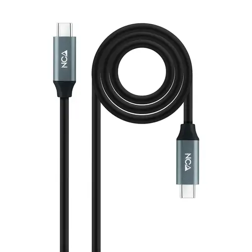 Nanocable Cable USB 3.2 Gen2x2 20Gbps 5A/100W 4K/60Hz USB-C/M-USB-C/M, 1.5 m