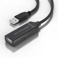 AISENS Cable USB 2.0 Prolongador con Amplificador, Tipo A/M-A/H, Negro, 10m