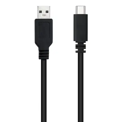 Nanocable USB 2.0, 2m cable USB USB C 2 x USB A Negro