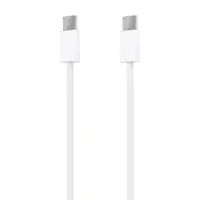 AISENS Cable USB 2.0 3A 60W Apple, tipo USB-C/M-USB-C/M, Blanco, 1.0m