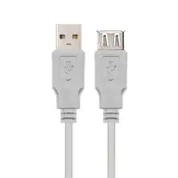 Nanocable CABLE USB 2.0, TIPO A/M-A/H, BEIGE, 1.8 M