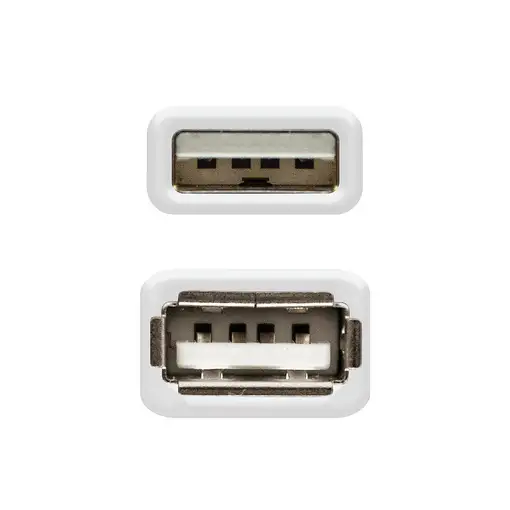 Nanocable CABLE USB 2.0, TIPO A/M-A/H, BEIGE, 1.8 M