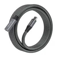 AISENS Cable USB 3.2 Gen2x2 Aluminio 20Gbps 8K@30Hz 5A 100W, Tipo USB-C/M-USB-C/H,