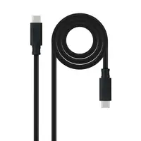 Nanocable Cable USB 3.1 Gen2 10Gbps 5A, 4K/60Hz, USB-C/M-USB-C/M, Negro, 2 m