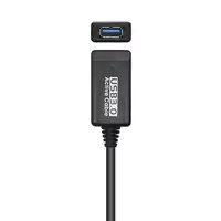 AISENS Cable USB 3.0 Prolongador Con Amplificador, Tipo A/M-A/H, Negro, 5.0m