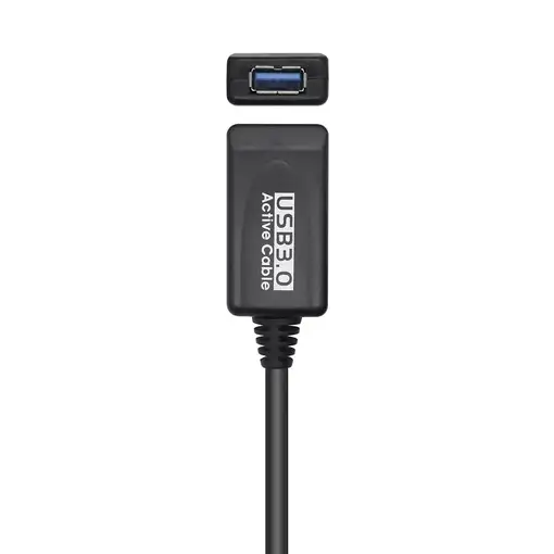 AISENS Cable USB 3.0 Prolongador Con Amplificador, Tipo A/M-A/H, Negro, 5.0m