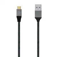 AISENS Cable USB 3.1 Gen2 Aluminio 10Gbps 3A, Tipo USB-C/M-A/M, Gris, 2.0M